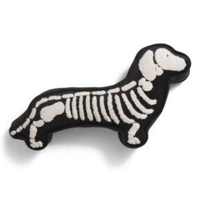 Halloween Skeleton Dachshund Dog Pillow Wiener Dog NWT